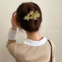 Internet celebrity high-end butterfly clip on the back of the head hair artifact hair clip female duckbill grab clip one-word clip hair clip headwear
