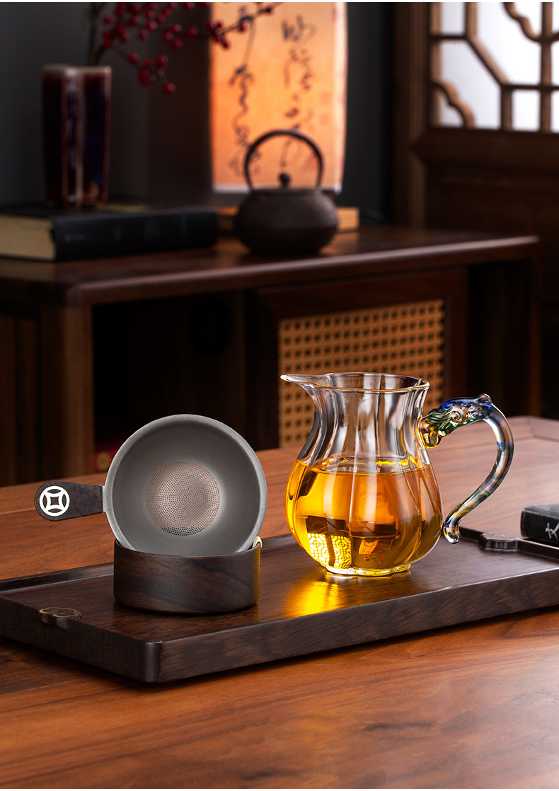 纯钛茶漏茶滤千孔一体茶叶过滤网高档滤茶器过滤器公道杯茶具配件-阿里巴巴