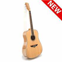 Single board guitar 41 inch banma wood spruce top single guitar folk cutaway bright acoustic guitar guitar