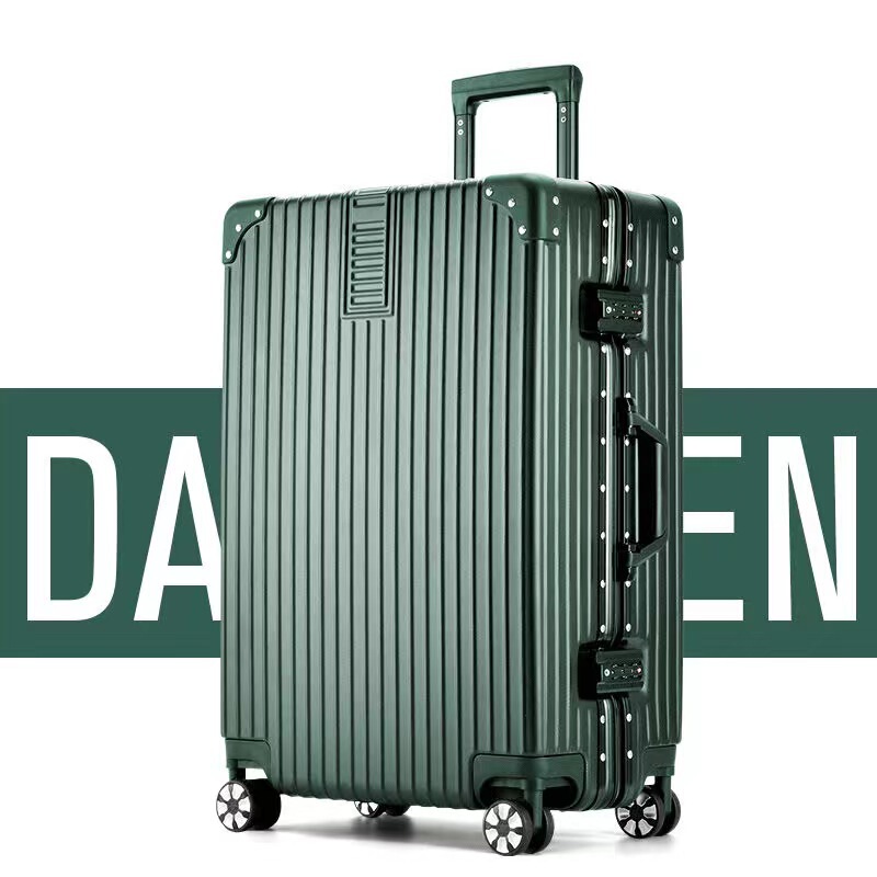 20/ 24inch Aluminum Frame Trolley Case, Universal Silent Wheels, Student Female Luggage Cover, Password Boarding Case, Travel Case 20/ 24inch Aluminum Frame Trolley Case, Universal Silent Wheels, Student Female Luggage Cover, Password Boarding Case, Travel Case