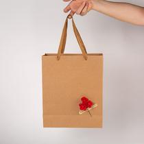 Wedding candy souvenir gift bag thickened gift packaging bag large black cowhide gift box handbag