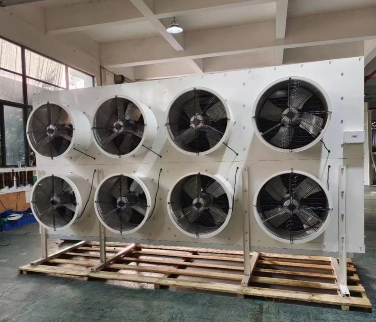冷库全套设备半封闭活塞机制冷机组包含冷风机铝排管电控箱四件套(pic18)