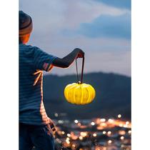 Outdoor light waterproof courtyard landscape garden villa terrace outdoor portable pumpkin lantern atmosphere solar lawn light