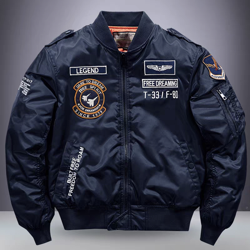 New Autumn and Winter American-Style Bomber Jacket for Men, Spring and Autumn Trendy Embroidered Baseball Jacket, Large Size Workwear Jacket, Trendy Brand New Autumn and Winter American-Style Bomber Jacket for Men, Spring and Autumn Trendy Embroidered Baseball Jacket, Large Size Workwear Jacket, Trendy Brand