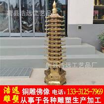 Cast copper Wenchang Tower 7th floor 9th floor 13th floor desk decorations Wenchang Tower study room desktop room decorations