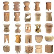 Solid IPQ wooden pier low stool original tree pier with side table round wooden home bedside table root carved coffee table bed and breakfast tree stump