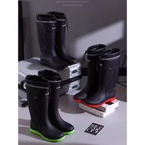 Anti-snake water shoes that dont tire your feet special rain boots with cuffs for fishing mens high-end waterproof shoes high-top anti-slip rain boots rubber shoes
