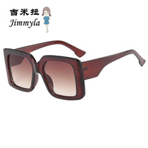 New retro trendy large frame mens and womens sunglasses fashionable European and American versatile PC frame sunglasses foreign trade glasses