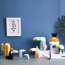 (Toucan Living Room Decoration) Creative Home Decoration Nordic TV Cabinet Porch Childrens Room Decoration Props