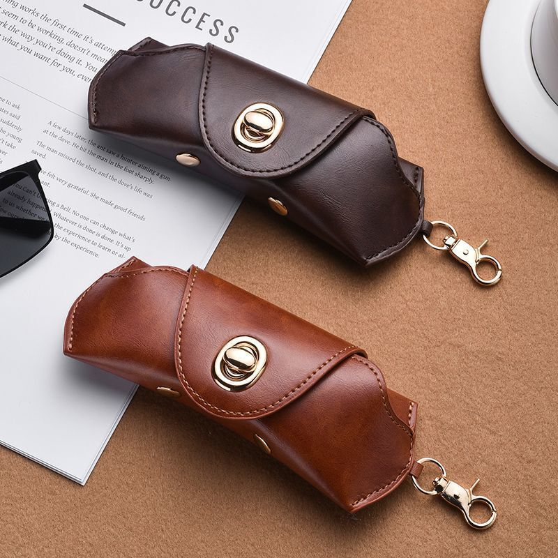 2025 Hot-Selling American Retro Glasses Case for Prescription Glasses, Sunglasses, Portable Lanyard Storage Box, Glasses Pouch Bag