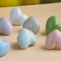 Childrens room light luxury love shell cartoon ceramic handle Macaron simple cabinet door drawer single hole small handle