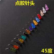 45 degree curved needle tip dispensing needle tube syringe plastic seat stainless steel precision needle tip dispensing needle screw mouth Tykusla