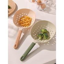 Value-for-money noodle spoon large colander household kitchen high temperature resistant dumpling draining pasta scoop strainer blanch water strainer