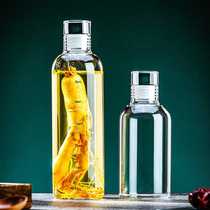 High borosilicate glass wine bottle high-end ginseng sealed wine bottle simple wine bottle scale empty bottle glass bottle white wine bottle