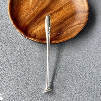 Creative simple classic and popular sterling silver smoking stick pipe pressing stick oblique pressing pipe accessories 999 sterling silver practical