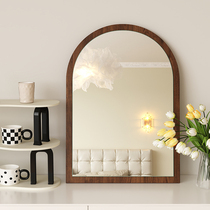 IKEA antique makeup mirror dressing table mirror living room entrance hall retro decorative mirror wall-mountable desktop dressing mirror