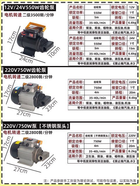 German High-Quality Imported Oil Pump Electric Gear Pump 20V Repair Shop Oil Hydraulic Oil Extractor Pump Oil Extractor