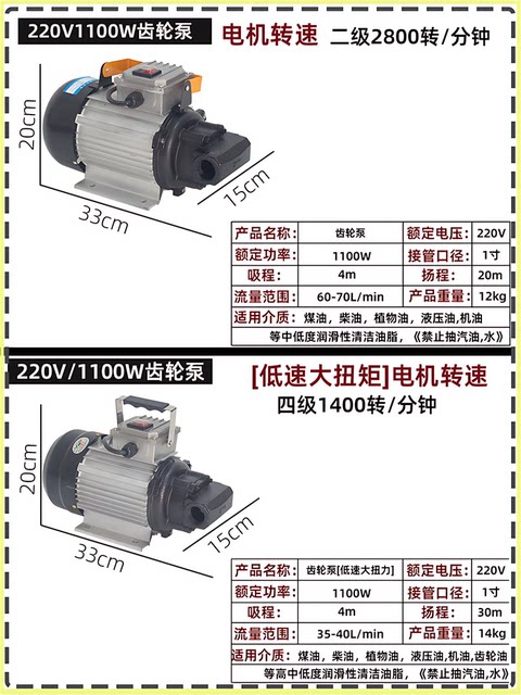 German High-Quality Imported Oil Pump Electric Gear Pump 20V Repair Shop Oil Hydraulic Oil Extractor Pump Oil Extractor