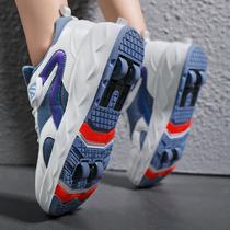 High-end childrens heelys shoes boys skates four-wheeled roller shoes students roller skates internet celebrity fly