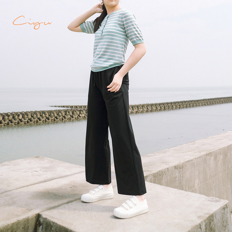 Word Rain Summer Broadlegged Pants Lengthened Version 90% Edition light thin and soft pituitary adult daddies