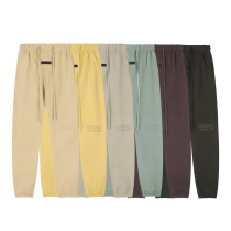 F*G trendy brand multi-line three-dimensional silicone printed casual plus velvet sweatpants for men and women with leggings trousers winter