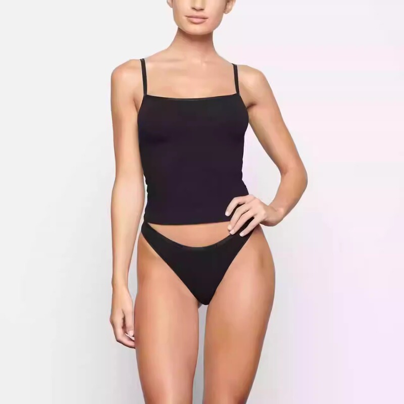 Official Manufacturer Skims In-Stock Kardashian-Style Camisole Solid Color Printed Stretch Cotton Inner Layer Base Layer
