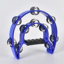 KTV hand bell double row bell ring adult percussion plastic tambourine large double layer flower drum ring half moon bell