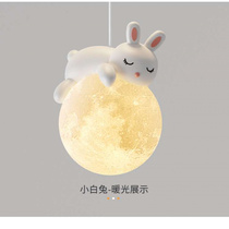 Rabbit Bedside Chandelier Modern Simple Nordic Bedside Bedside Lamp Warm and Romantic Childrens Room Lamp Bear Lamp