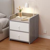 Bedside table shelf simple modern home 2024 new rental bedroom small bedside storage cabinet