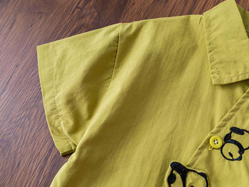 Baby Boy Summer Outfit Set, Stylish Boys' Summer Thin Short-Sleeve Shirt Two-Piece Set, Summer Toddler Infant Children's Clothing — 14