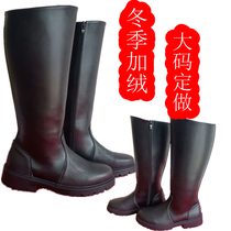 Germany and Japan imported technical men and womens parade high boots drum band performance zipper concierge boots horse riding a0788