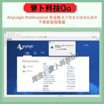 Simulation modeling software AnyLogic Pro 8 7 8 8 5 8 8 6 8 9 Remote installation service