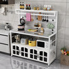Perforated board kitchen shelf multi-functional multi-layer storage microwave sideboard stainless steel operating table cutting vegetables