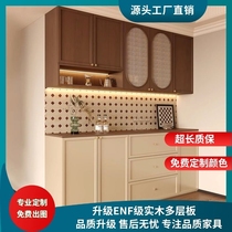 Medieval style sideboard retro living room tea cabinet new Chinese style rattan storage cabinet home dining side wine cabinet cabinet