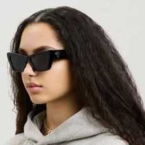 European and American fashion cat-eye sunglasses for women trendy INS style wide temple sunglasses for women cross-border sunglasses