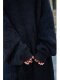 European and American Batwing Sleeve Lazy Faux Mink Knit Autumn and Winter Cardigan Over-The-Knee Long Loose Cardigan Coat Bathrobe Style