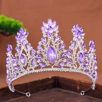 European and American temperament queen rhinestone headband headdress bride wedding hair crown wedding dress makeup photo styling accessories