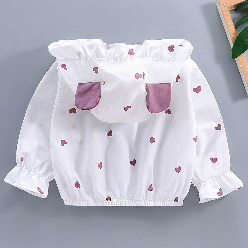 Children's Thin Jacket, Sun Protection Clothing, Summer New Style, Girls' Outerwear, Baby Air-Conditioning Clothing, Baby Pure Cotton Jacket with Hood Children's Thin Jacket, Sun Protection Clothing, Summer New Style, Girls' Outerwear, Baby Air-Conditioning Clothing, Baby Pure Cotton Jacket with Hood