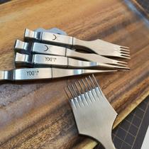 (Yixi) Fa Zhan Liu Ling Zhan leather art punching tool has been finely polished for 24 years. The square handle model defaults to a large taper.