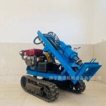 Crawler photovoltaic pile driver solar spiral ground pile nailing drilling rig manufacturer supplies hydraulic down-the-hole drilling rig