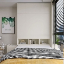 Bedroom bedside wardrobe against the wall small apartment space-saving household extremely narrow tatami bedside storage cabinet integrated customization