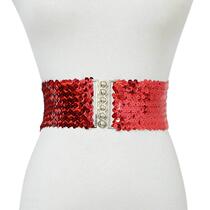 Womens fish scale sequin girdle womens decoration with dance costume girdle belt belt belt waist chain Gu Laike