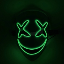Smiley mask glowing black bullet smile leech shadow mask full ghost face black contractor halloween