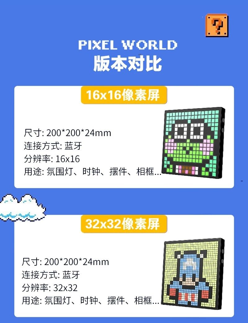 Level Up Your Setup: Custom LED Pixel Art Gaming Desktop Display - Detail image 2