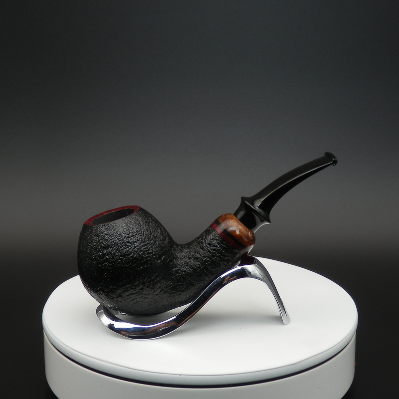 Good Luck Tobacco Pipe Qi Studio Qi Guobin Chinese Handmade Briar Wood Sports Series Country-Style Anglerfish Bent Pipe Good Luck Tobacco Pipe Qi Studio Qi Guobin Chinese Handmade Briar Wood Sports Series Country-Style Anglerfish Bent Pipe
