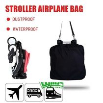 Black Stroller Bag Portable Luggage Storage Waterproof
