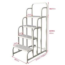 Shelf ladder three-step aluminum alloy fixed upper cargo step wheel size non-standard anti-skid cold-rolled steel loading and unloading truck