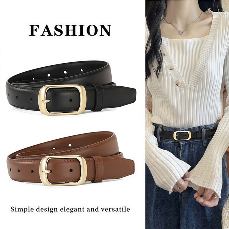 Women's Belt 2026 New Style for Jeans, Korean Version, Fashionable and Versatile Black Decorative Belt for Women Women's Belt 2026 New Style for Jeans, Korean Version, Fashionable and Versatile Black Decorative Belt for Women
