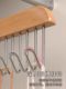 8 hook wooden suspender clothes rack multi-functional underwear vest storage artifact household dormitory solid wood hook wave drying