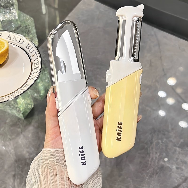 水果刀削皮刀五合一多功能便携双头削皮器学生宿舍用家用去皮神器